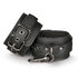 Black Faux Leather Handcuffs_