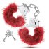 Temptasia - Plush Fur Cuffs - Burgundy_