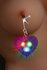 Charmed - Heart Adjustable Nipple Clamps with LED Lights_