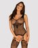 Butterfly Catsuit with Garter Design - Black_