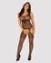 Butterfly Catsuit with Garter Design - Black_