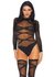 Truth Or Dare Body & Thigh Highs Set - Black_