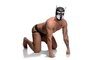 Spike Puppy BDSM Hood - Zwart/Wit_